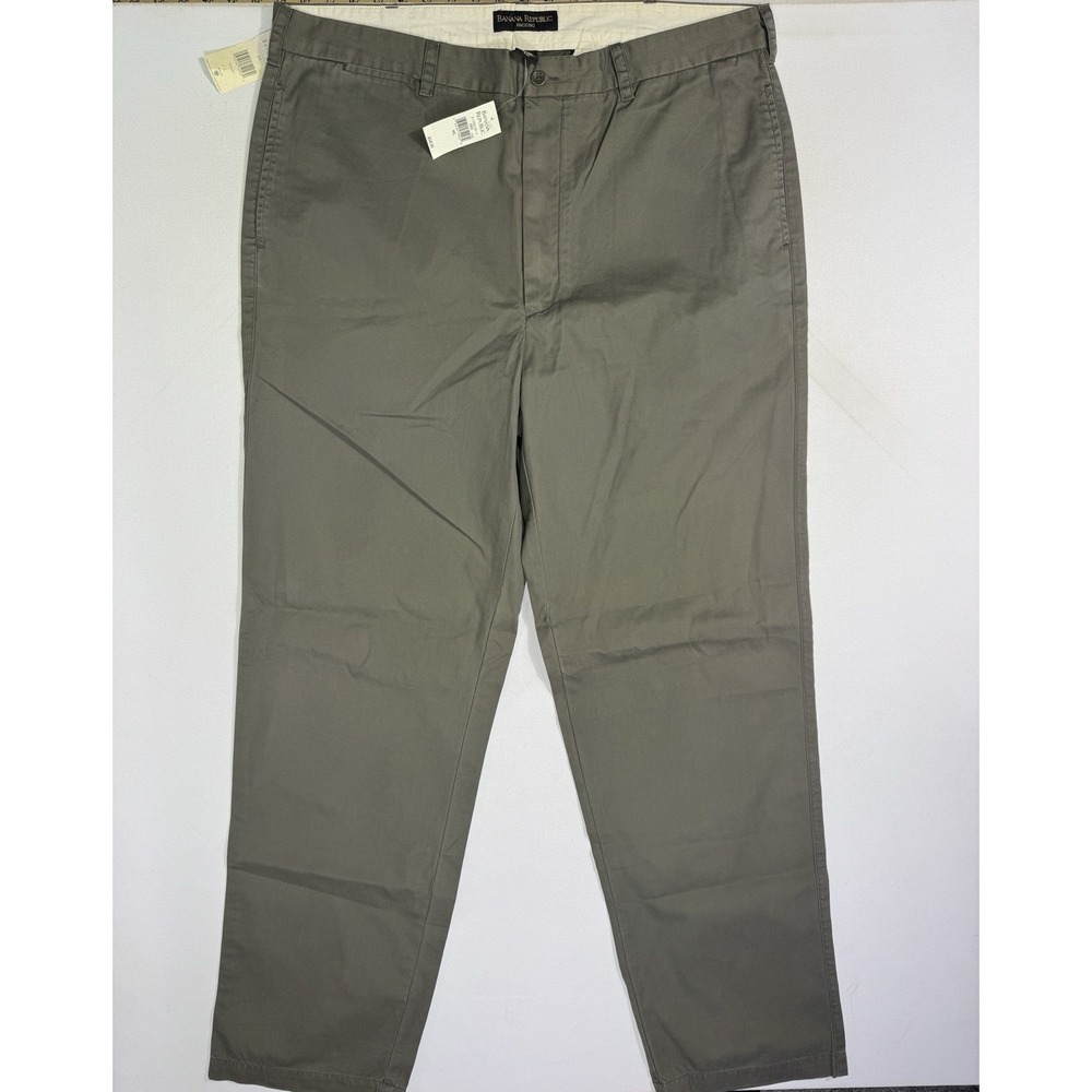 Banana Republic Hacking Chino Pants Men's 40x34 Grey NWT Minimalist VTG Casual